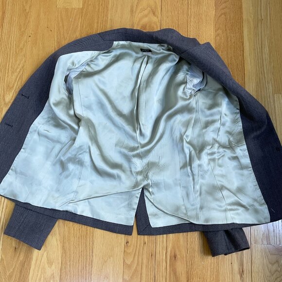J. Crew Factory Blazer Wool Tweed Single Breasted Gold Button Classic School (0) - Picture 5 of 10